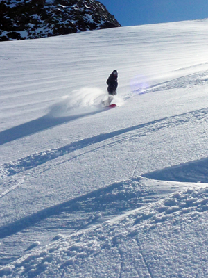 Freeride-Bergführer Snowboardlehrer Zermatt